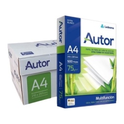 HOJAS A4 LEDESMA AUTOR PAPEL ECOLOGICO DE 75GR. X500