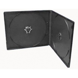 CAJA PLASTICA DOBLE PARA CD O DVD