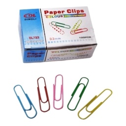 CLIPS COLOR 50MM. CAJA X100