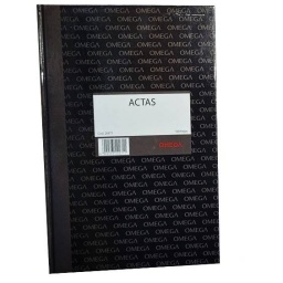 LIBRO ACTAS TAPA DURA OMEGA 100HOJAS