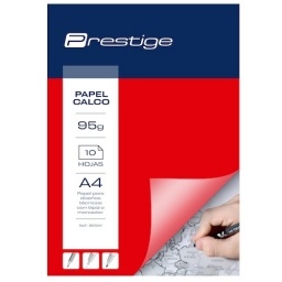 PAPEL CALCO PRESTIGE A4 95GR. X10 HOJAS