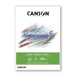 BLOCK DIBUJO CANSON GRADUATE DRAWING 160GR. A5