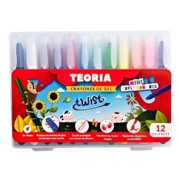 CRAYOLA TEORIA TWIST GEL X 12