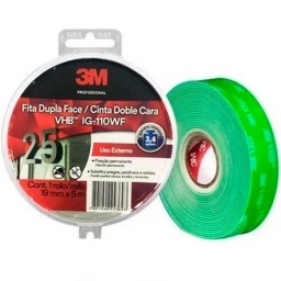 CINTA DOBLE FAZ PARA EXTERIORES 3M VHB 4950 19MM. X5MT.