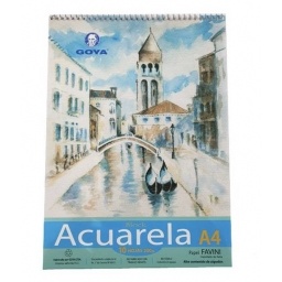 BLOCK DIBUJO ACUARELA GOYA 300GR. A4