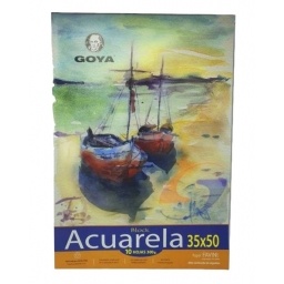 BLOCK DIBUJO ACUARELA GOYA 300GR. 14 WATMAN