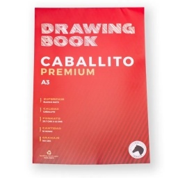 BLOCK DIBUJO CABALLITO PREMIUM 180GR. A3