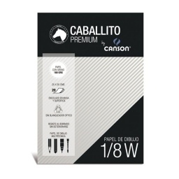 BLOCK DIBUJO CABALLITO CANSON 180GR. 1/8 WATMAN