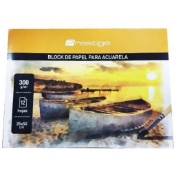 BLOCK DIBUJO ACUARELA PRESTIGE 300GR. 1/4 WATMAN