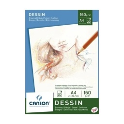 BLOCK DIBUJO CANSON DRAWING DESSIN 160GR. A4