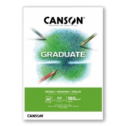 BLOCK DIBUJO CANSON GRADUATE DRAWING 160GR. A4