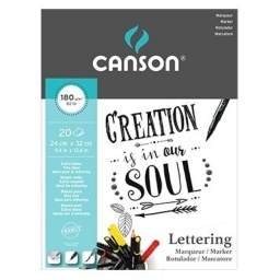 BLOCK DIBUJO CANSON LETTERING 180GR. A4