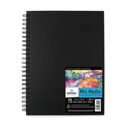 SKETCH BOOK CANSON MIX MEDIA ESPIRAL 224GR. 23X31CM.