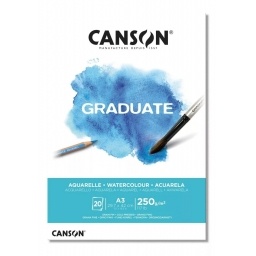 BLOCK DIBUJO CANSON GRADUATE ACUARELA 250GR. A3