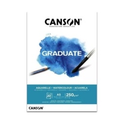 BLOCK DIBUJO CANSON GRADUATE ACUARELA 250GR. A5