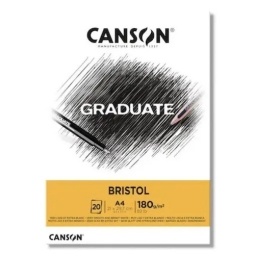 BLOCK DIBUJO CANSON GRADUATE BRISTOL 180GR. A4