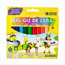 CRAYOLAS ACRILEX JUMBO GRUESAS X12