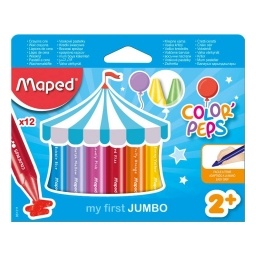 CRAYOLAS MAPED COLOR PEPS JUMBO GRUESAS X12