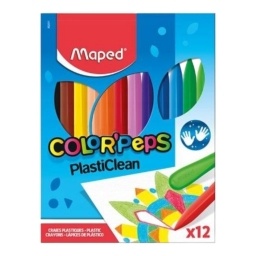 CRAYOLAS MAPED COLOR PEPS PLASTICLEAN X12