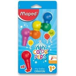 CRAYOLAS MAPED COLOR PEPS BABY X6