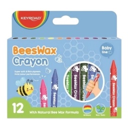 CRAYOLAS KEYROAD JUMBO BABY CERA DE ABEJA X12