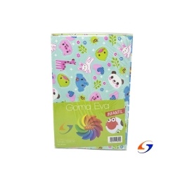 GOMA EVA TELADA INFANTIL A4 PACK X6