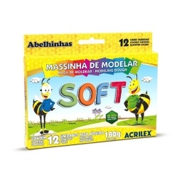 PLASTICINA ACRILEX SOFT X12 COLORES