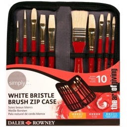 SET PINCEL DALER ROWNEY SIMPLY CERDA NATURAL OLEO X10