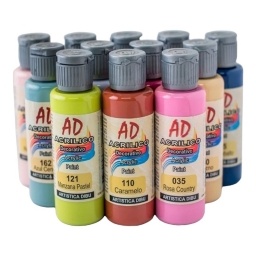 PINTURA ACRILICA DECORATIVA AD 60ML.