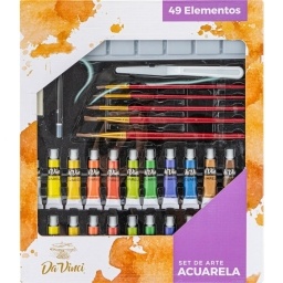 ACUARELAS DA VINCI SET DE ARTE X49 ELEMENTOS