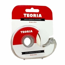 CINTA ADHESIVA MAGICA INVISIBLE TEORIA CON DISPENSADOR 19MM. X33MT.