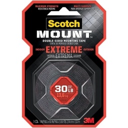 CINTA DOBLE FAZ EXTREME PARA EXTERIORES 3M 25MM. X1.5MT.