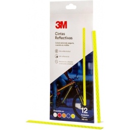 TIRAS DE CINTA REFLECTIVA 3M X12