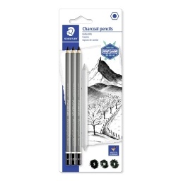 LAPICES PITT STAEDTLER LUMOGRAPH CARBONILLA X3+1