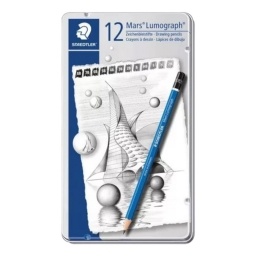 LAPICES GRADUADOS STAEDTLER LUMOGRAPH LATA X12