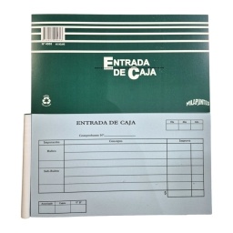 TALONARIO DE ENTRADA DE CAJA