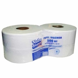 PAPEL HIGIENICO NUBE BLANCA 500MT. EXTRA BLANCO X4 ROLLOS