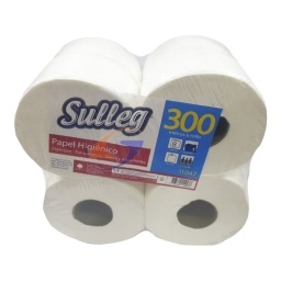 PAPEL HIGIENICO JUMBO SULLEG 300MT. X8 ROLLOS