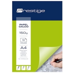 PAPEL CALCO PRESTIGE A4 150GR. X18 HOJAS