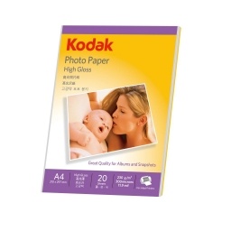 PAPEL FOTOGRAFICO KODAK GLOSSY 230GR. X20