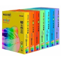 HOJAS COLOR MONDI MAESTRO A4 80GR. X500