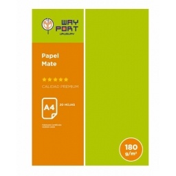 PAPEL FOTOGRAFICO WAYPORT MATE A4 180GR. X20